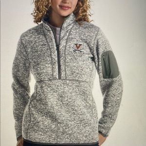 Antiqua UVA Women’s 1/4 Zip Pullover. Size M